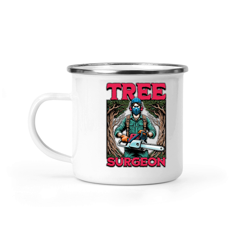 Arborist Tree Surgeon Arboriculture Woodcutter Camping Mug