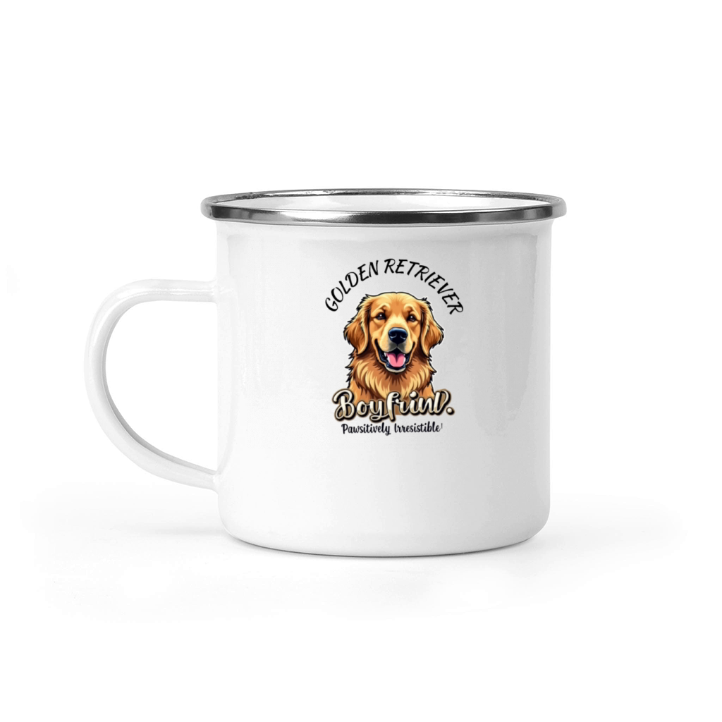 Golden Retriever Boyfrind Camping Mug