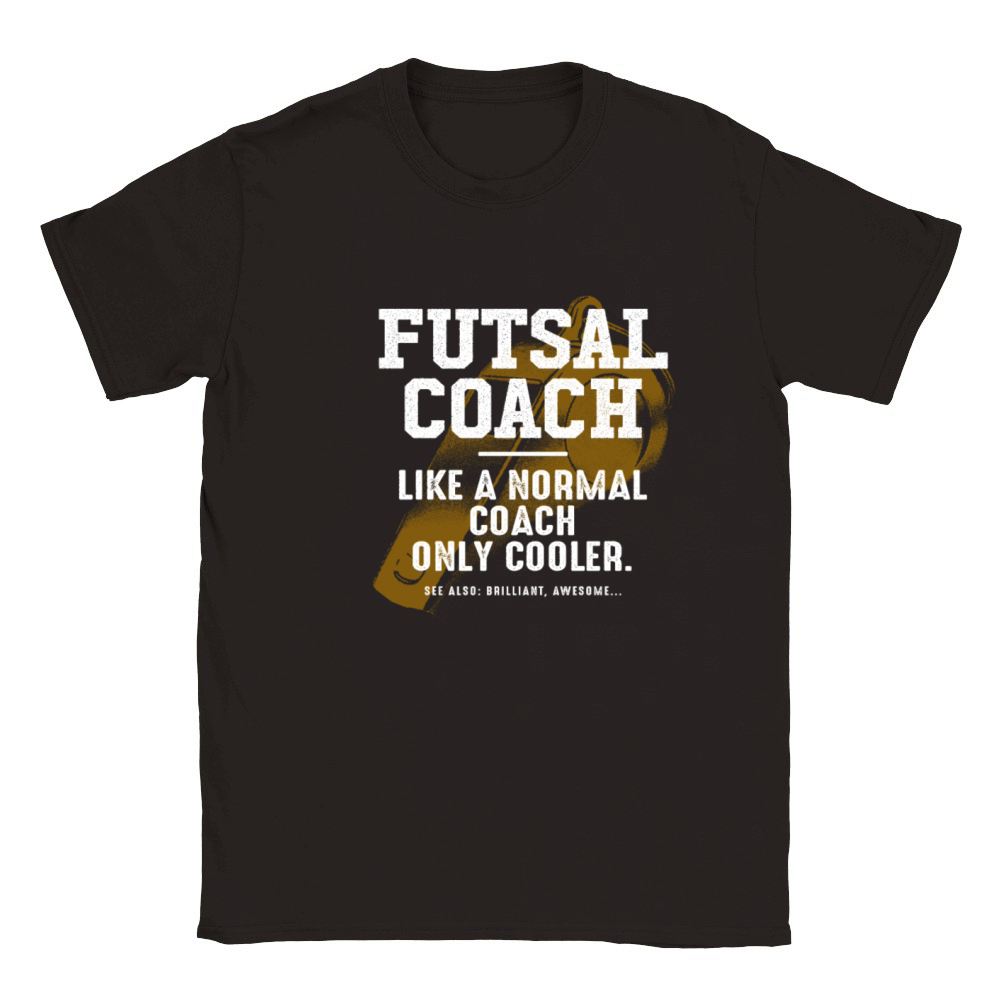 Futsal Coach Like a Normal Coach Indoor Soccer Fun Classic Kids Crewneck T-shirt