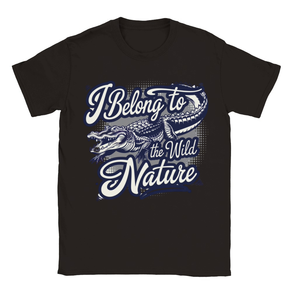 I Belong To The Wild Nature American Alligator Classic Kids Crewneck T-shirt