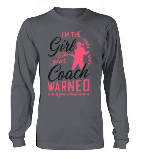 Funny Tennis Player Racket Girl Long sleeved Unisex