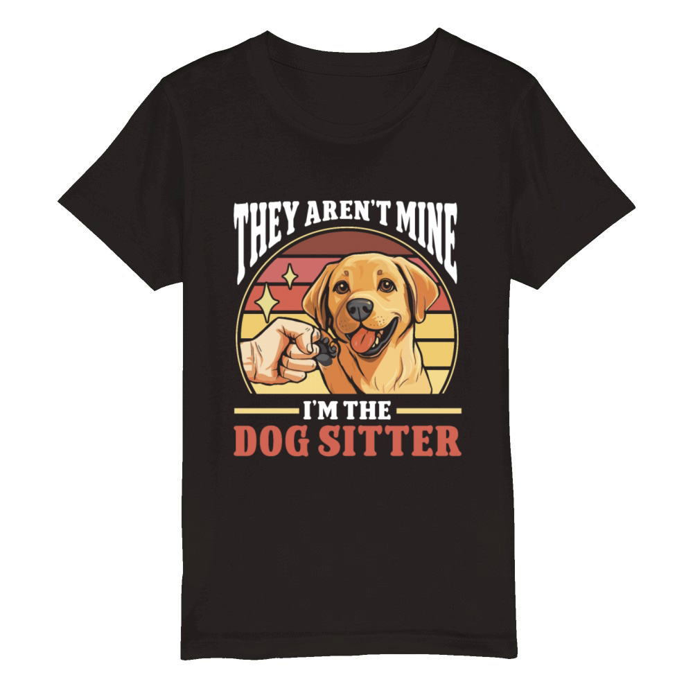 Dog Walker Professional Pet Sitter Dog Walking Organic Kids Crewneck T-shirt