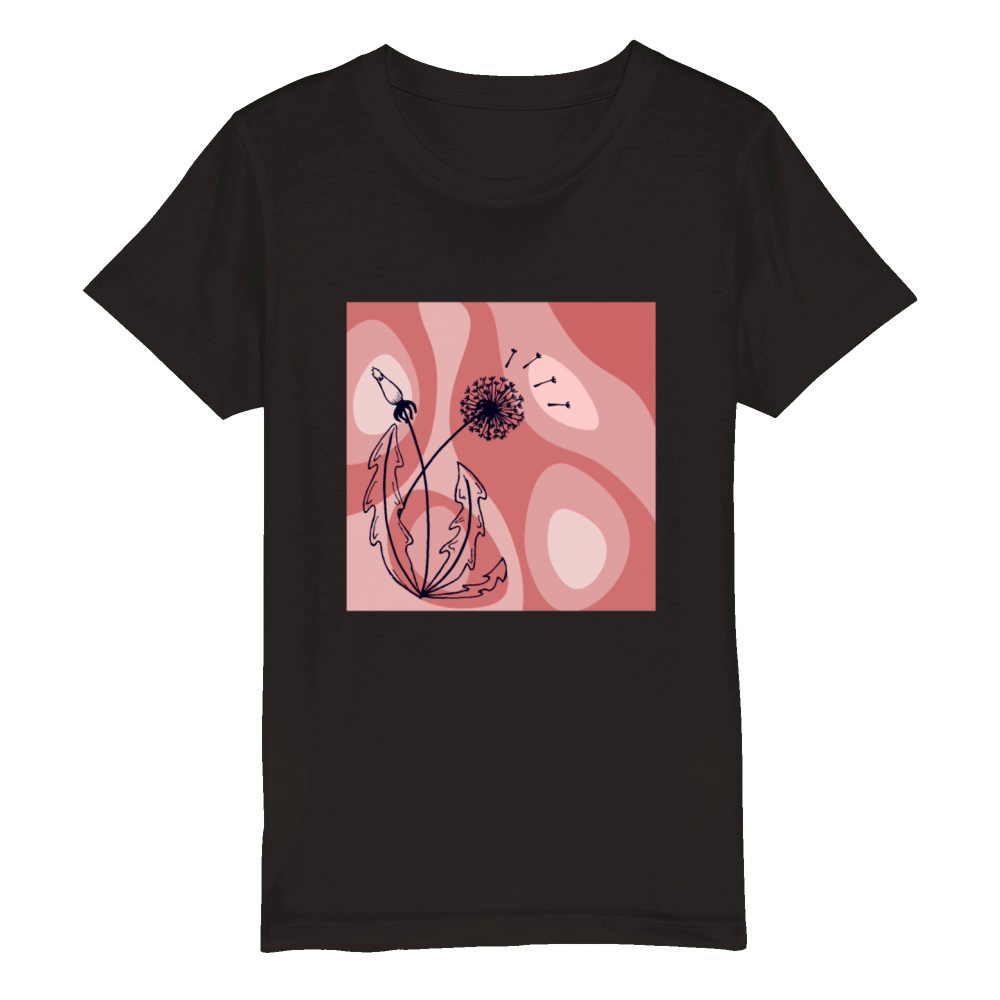 Mindfulness and Metamorphosis Inspired Design Organic Kids Crewneck T-shirt