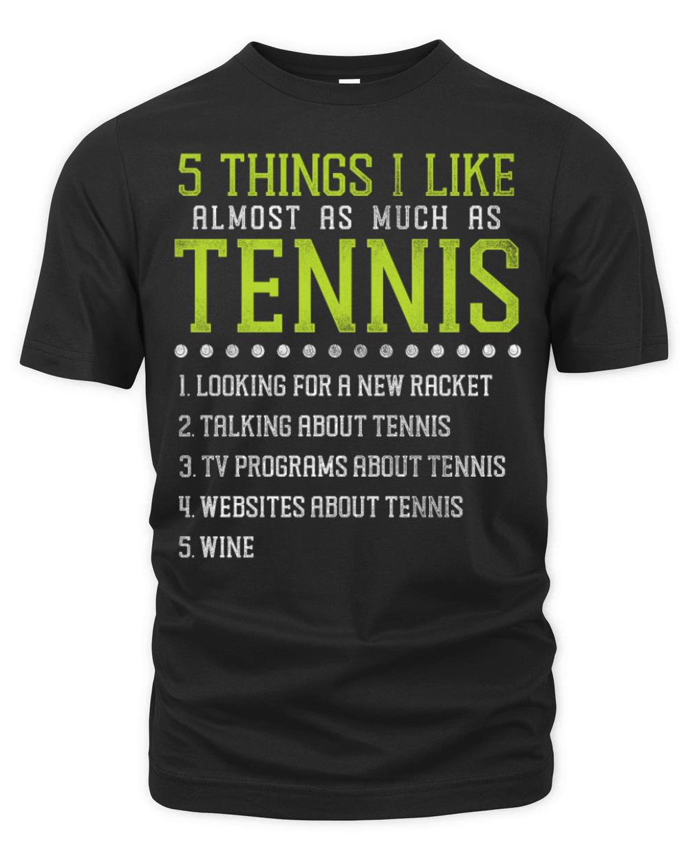 Funny Tennis Player Racket Wine 5 Organic Unisex T-shirt