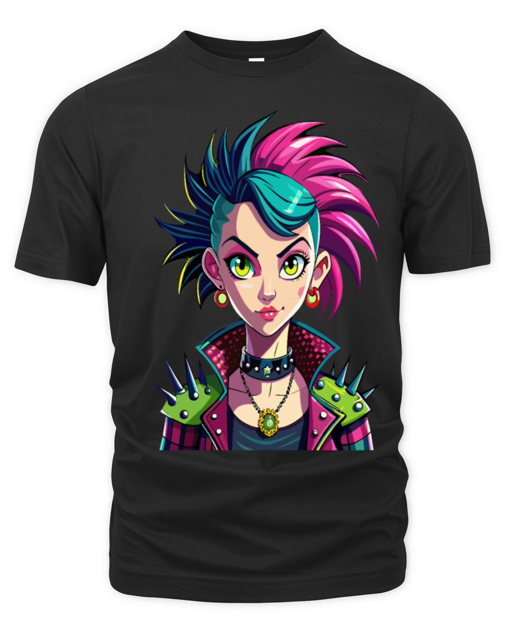 Vivid Punk Rebellion - Bold and Fearless Organic Unisex T-shirt