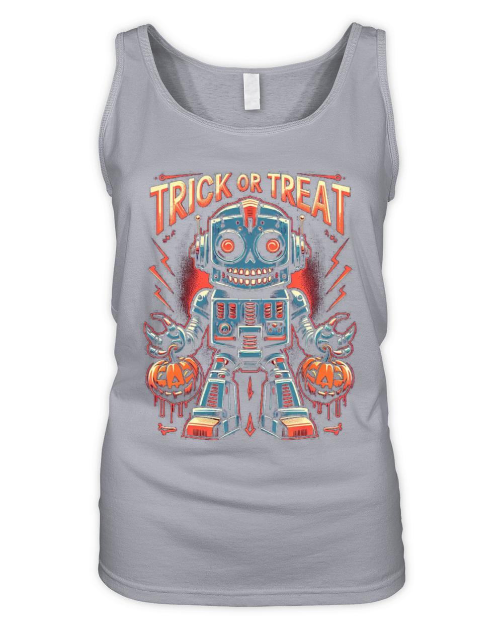 Trick or treat robot Organic Women's Tank Top