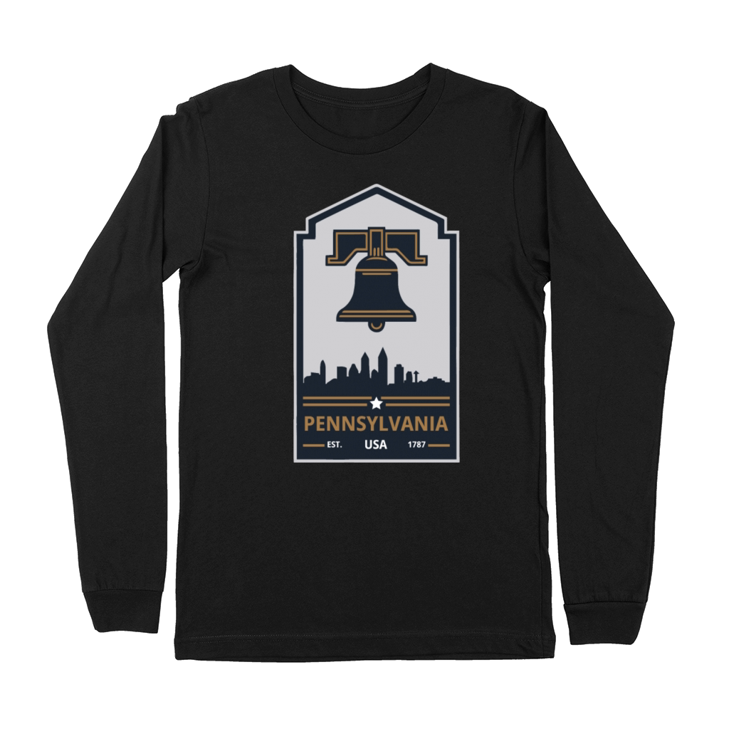Vintage Pennsylvania Emblem with Liberty Bell Premium Long Sleeve