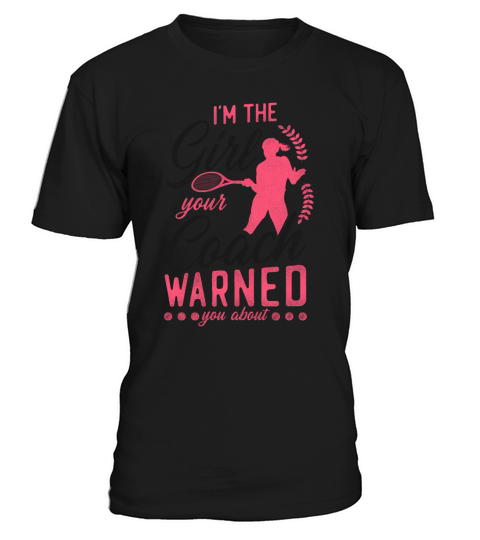 Funny Tennis Player Racket Girl T-Shirt Unisex