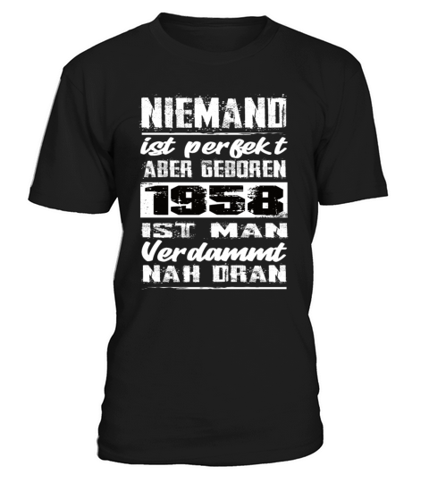 Nobody Is Perfect But Born 1958 Birthday T-Shirt Unisex