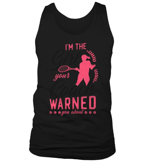 Funny Tennis Player Racket Girl Tank Top Unisex