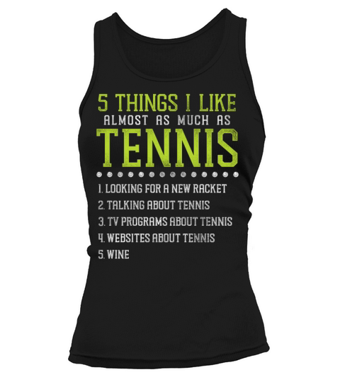 Funny Tennis Player Racket Wine 5 Tank top Woman