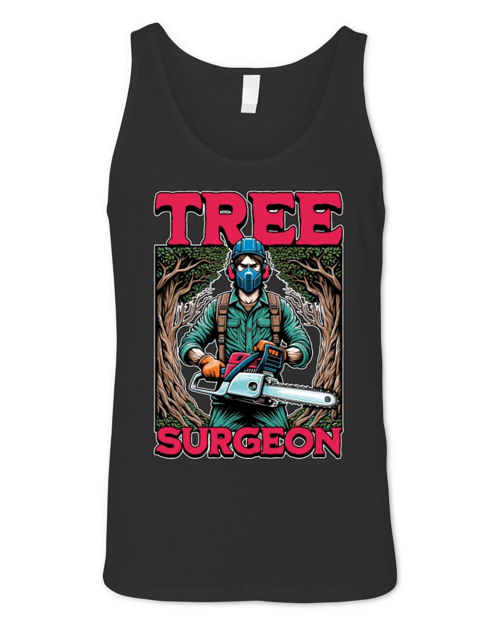 Arborist Tree Surgeon Arboriculture Woodcutter Unisex Jersey Tank