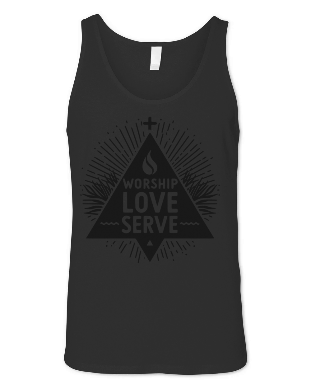Worship Love Serve Unisex Jersey Tank