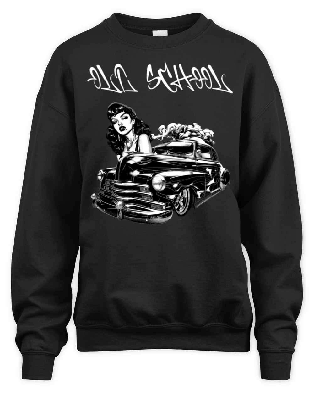 OLD SCHOOL Unisex Premium Crewneck Sweatshirt