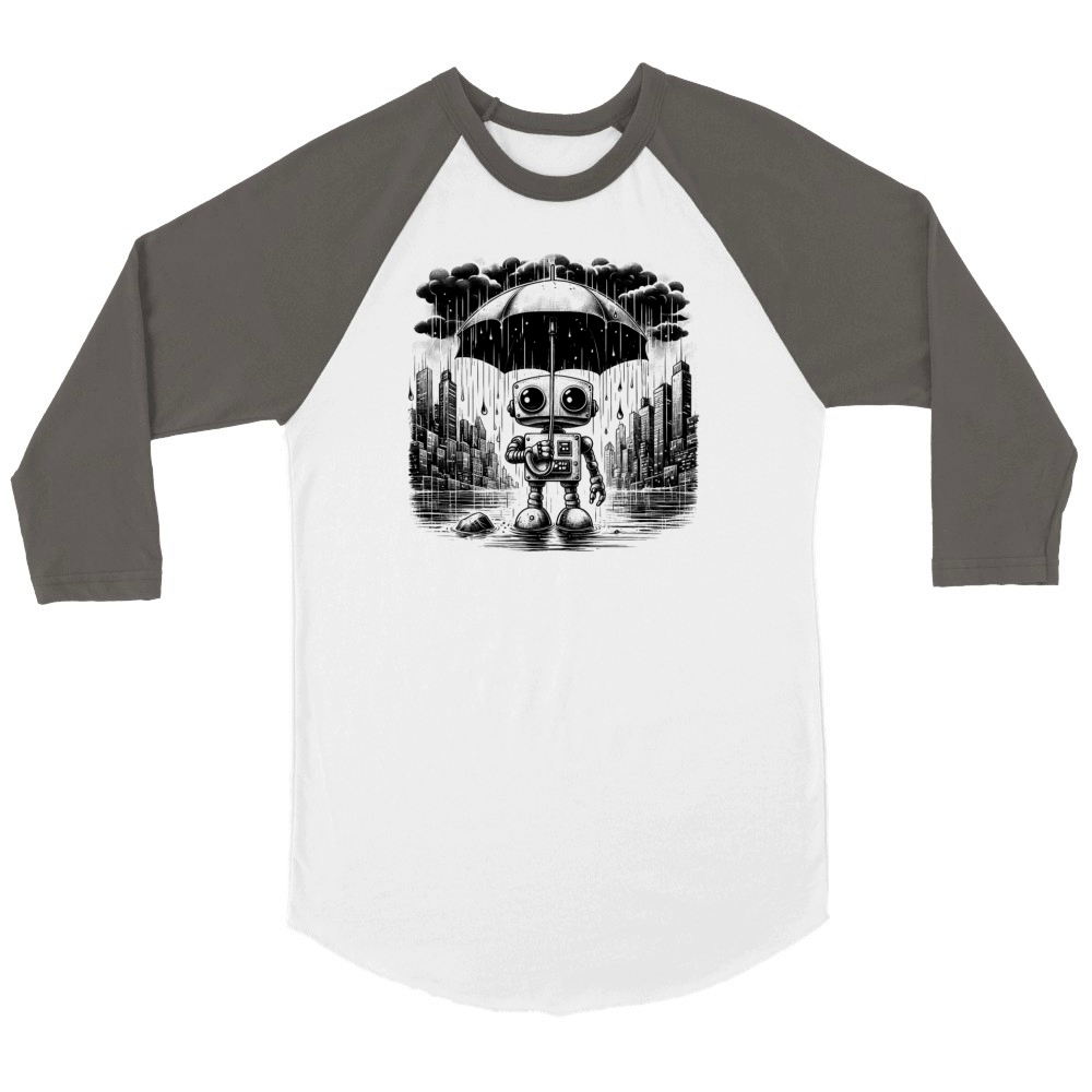 Lonely robot Unisex ¾ sleeve Raglan T-shirt