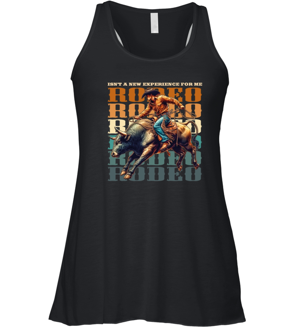 Vintage style Western Bull Rider Women's Flowy Tank Top