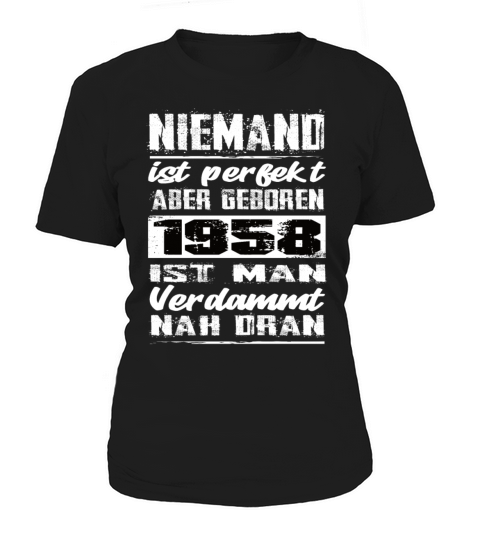 Nobody Is Perfect But Born 1958 Birthday Women's T-Shirt