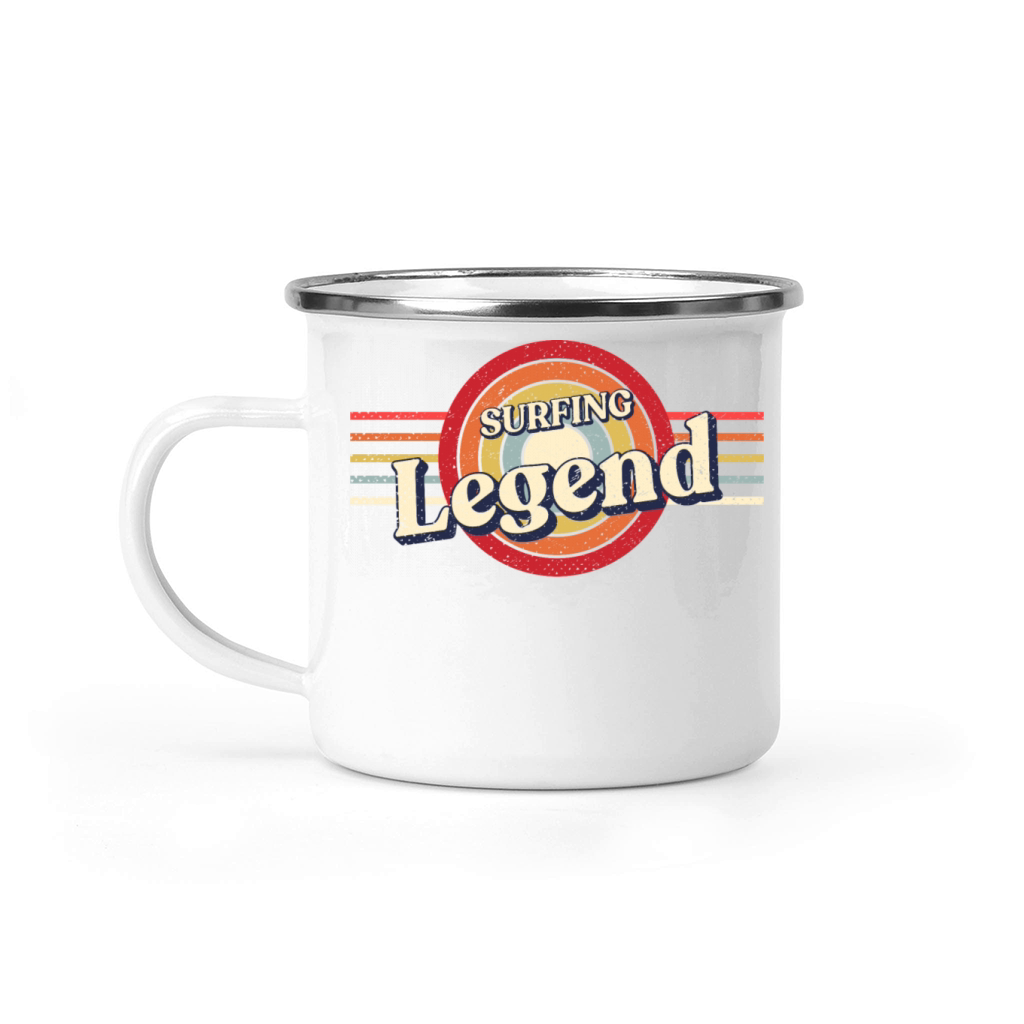 Surfing Legend Surfer Funny Surfboard Humor Sports Camping Mug