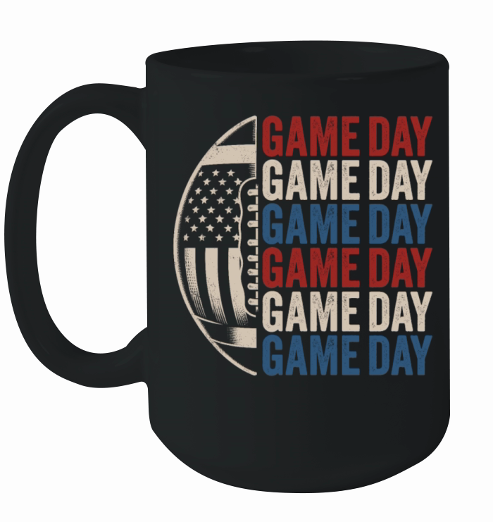 Football Gameday Women Football Mom Football Ceramic Mug