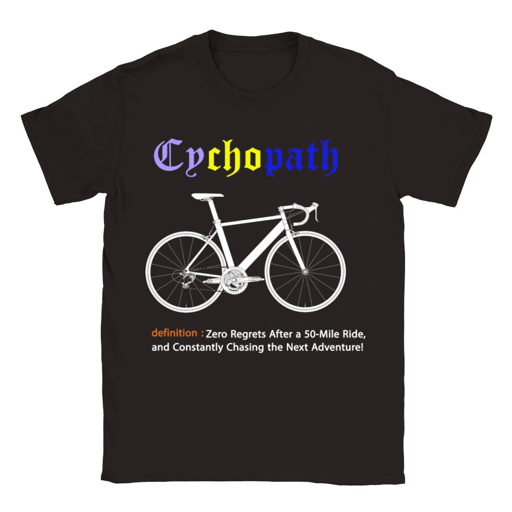 Cycopath Funny Cycling for Cyclists and Bikers Classic Kids Crewneck T-shirt