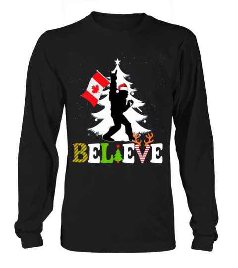 Vintage Canadian BigFoot Christmas 2024 Long sleeved Unisex
