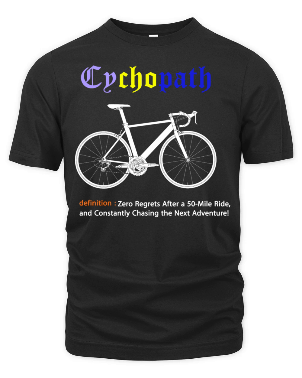 Cycopath Funny Cycling for Cyclists and Bikers Organic Unisex T-shirt
