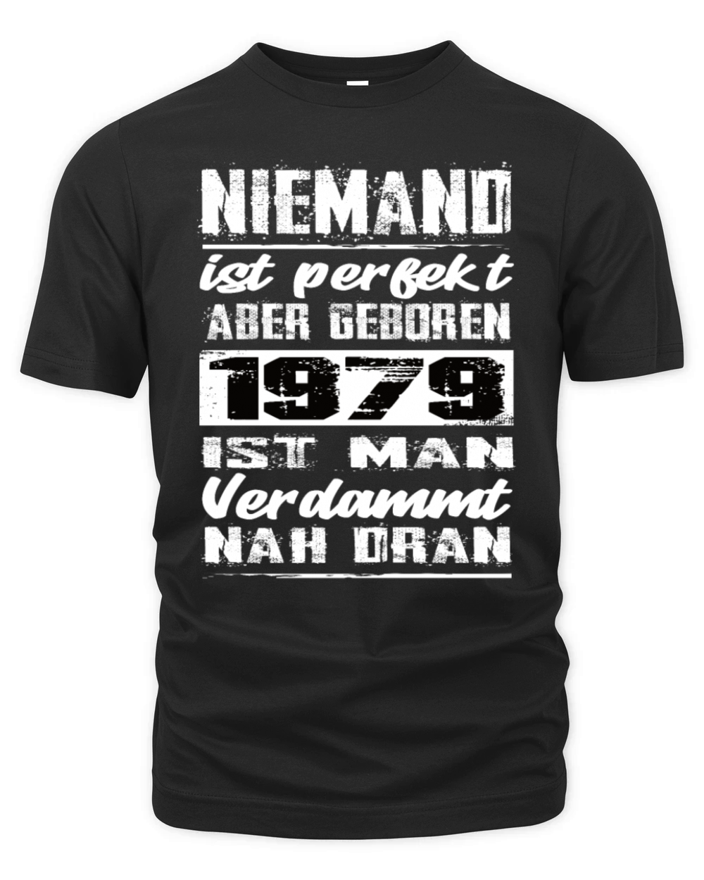 Nobody Is Perfect But Born 1979 Birthday Organic Unisex T-shirt