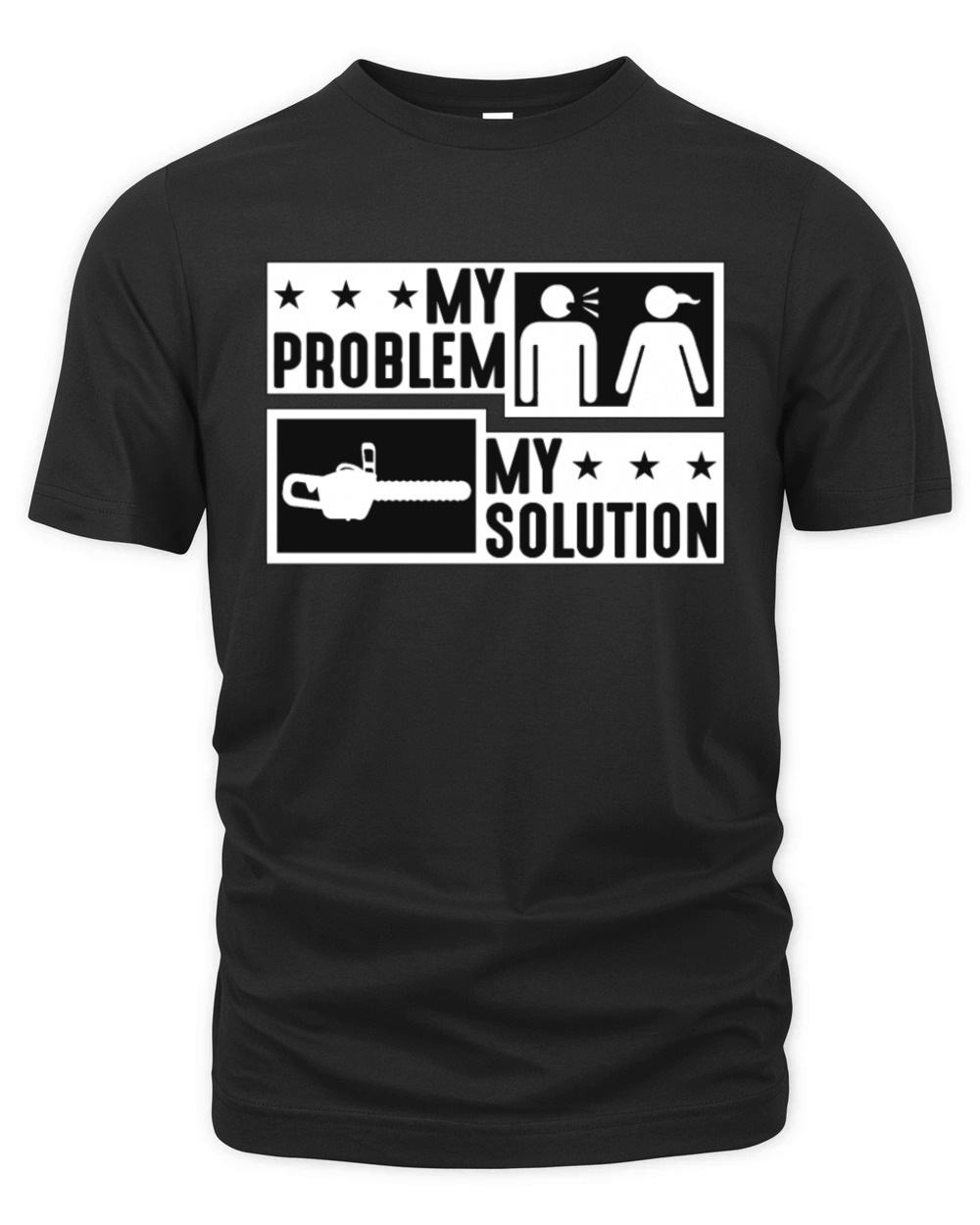 Tree Surgeon My Problem My Solution Pictogram Mom Organic Unisex T-shirt