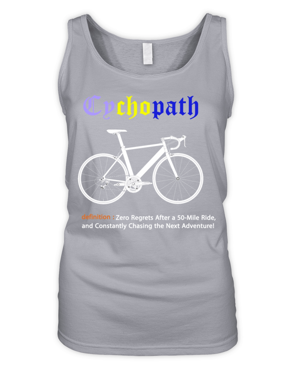 Cycopath Funny Cycling for Cyclists and Bikers Organic Women's Tank Top