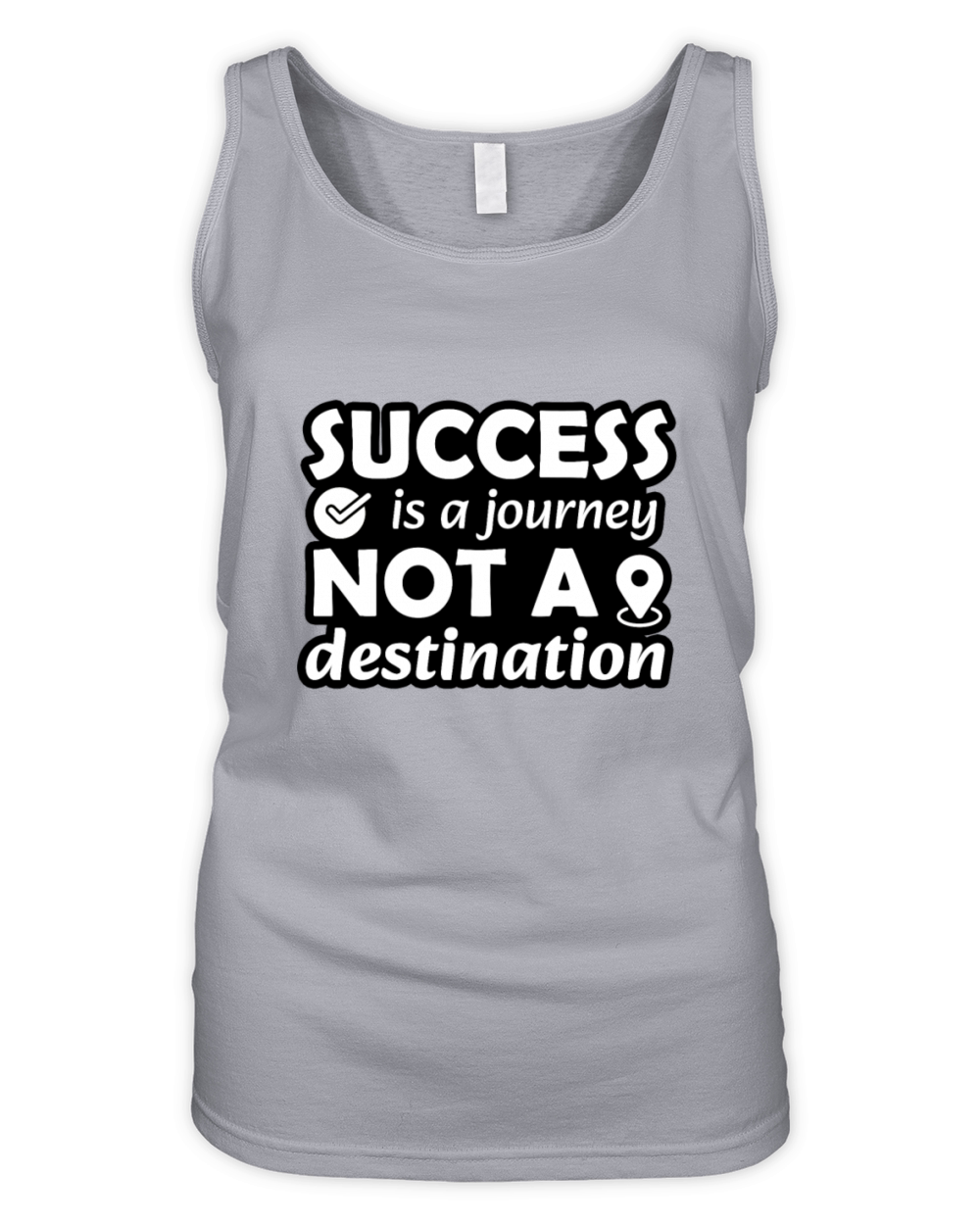 Success is a Journey Not a Destination-Motivation Organic Women's Tank Top