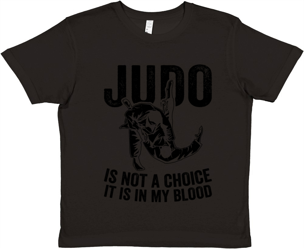 Judo is not a choice it is in my blood - Judo Figh Premium Kids Crewneck T-shirt