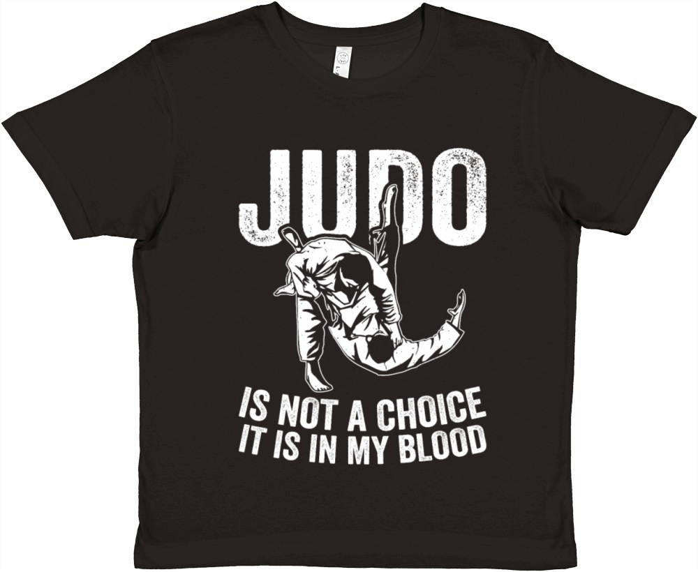Judo is not a choice it is in my blood - Judo Figh Premium Kids Crewneck T-shirt