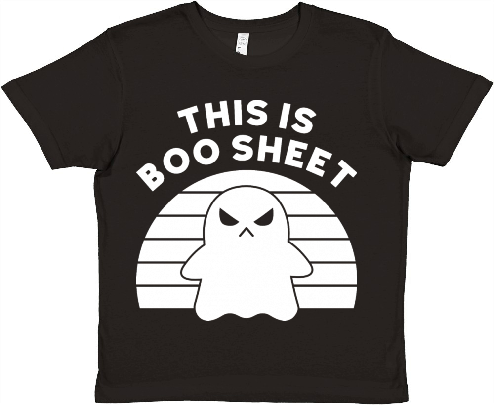 This Is Boo Sheet White Funny Halloween Premium Kids Crewneck T-shirt