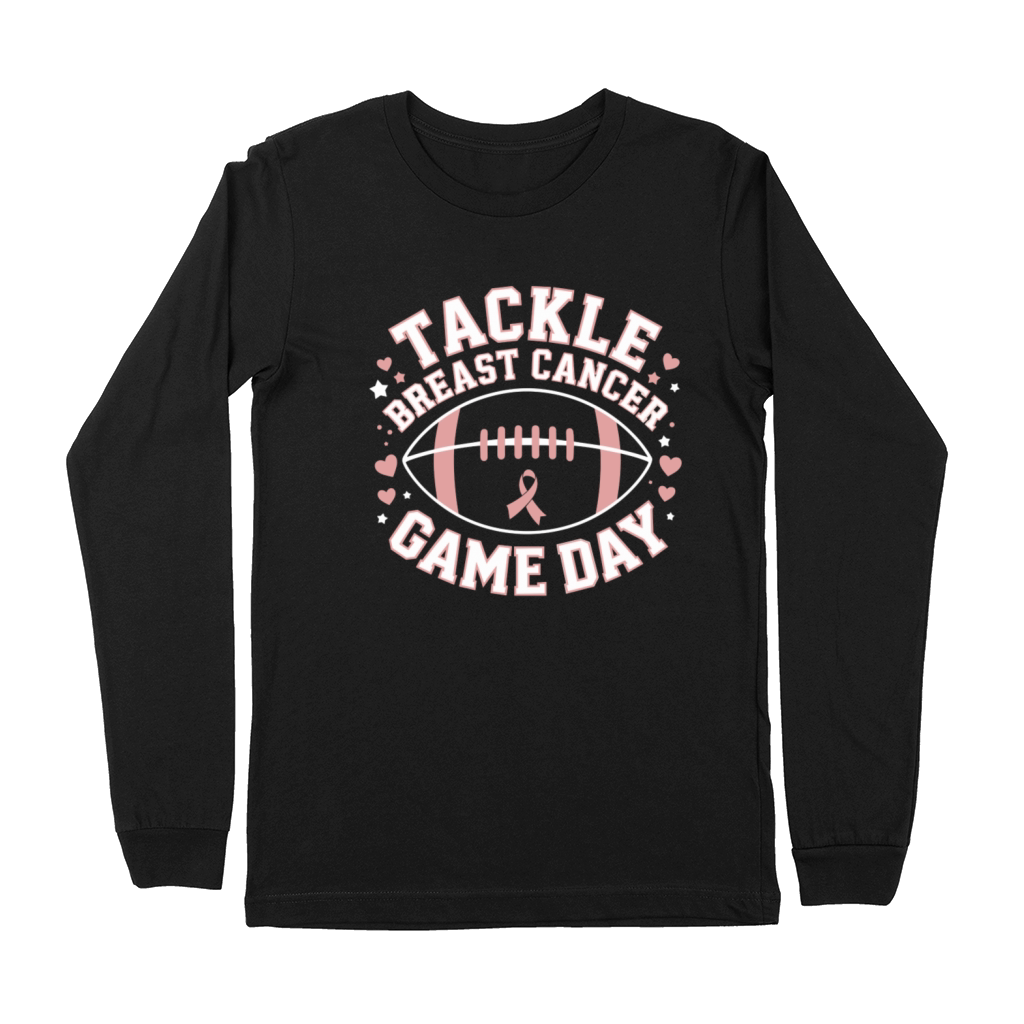 Breast Cancer Awareness Tackle Breast Cancer Sport Premium Long Sleeve