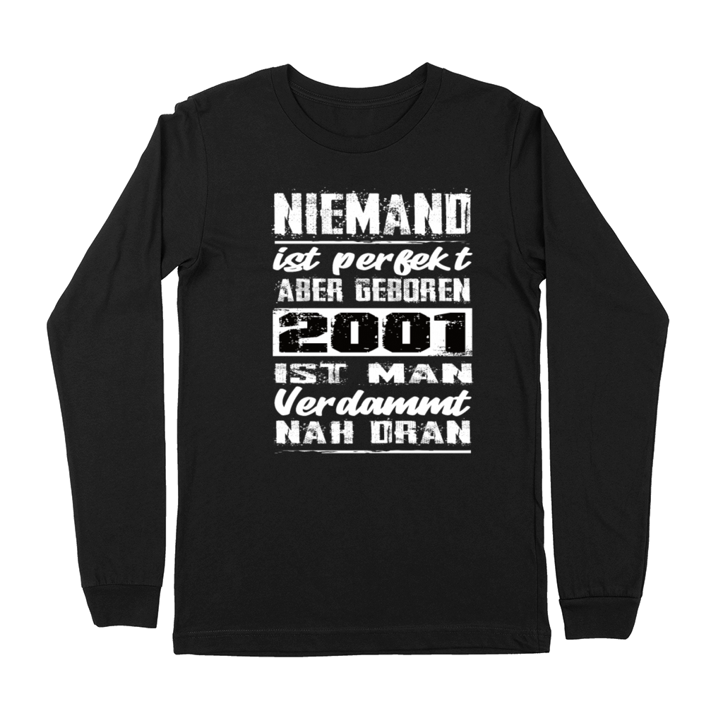 Nobody Is Perfect But Born 2001 Birthday Premium Long Sleeve