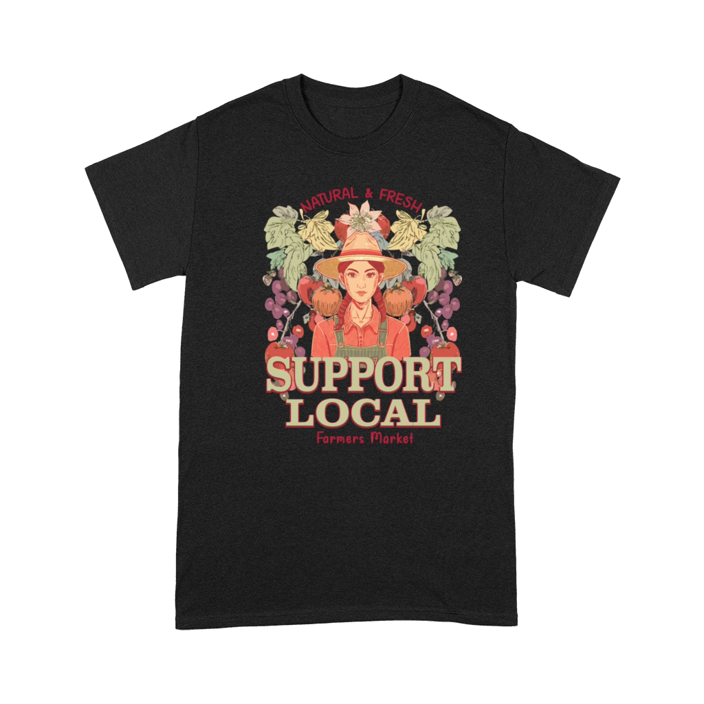 Retro Fruit Graphic to Support Local Premium T-shirt