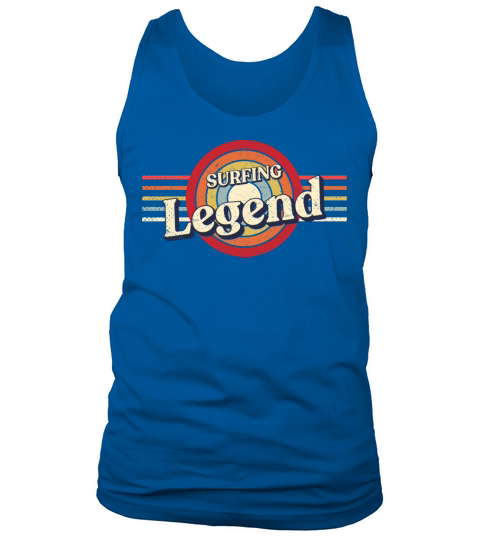 Surfing Legend Surfer Funny Surfboard Humor Sports Tank Top Unisex