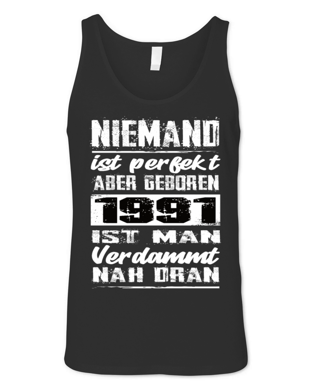 Nobody Is Perfect But Born 1991 Birthday Unisex Jersey Tank