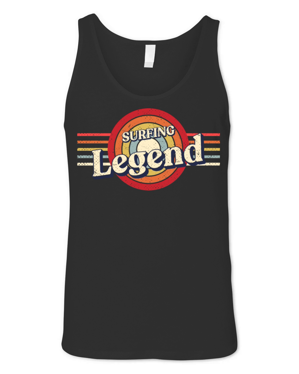 Surfing Legend Surfer Funny Surfboard Humor Sports Unisex Jersey Tank