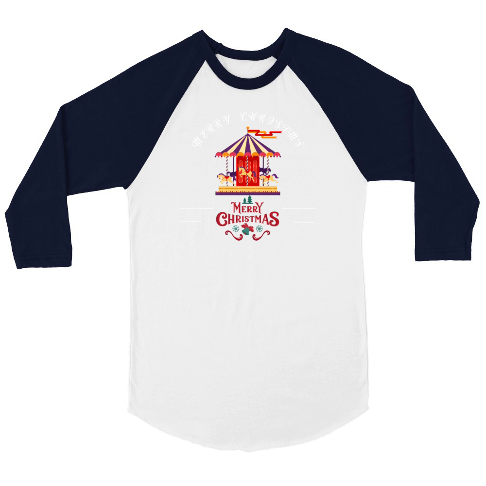 Ho-Ho-Holiday Havoc Unisex ¾ sleeve Raglan T-shirt