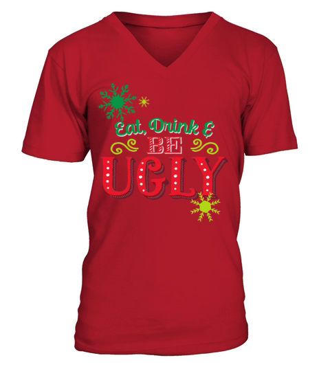 Ugly Christmas Quote V-Neck T-shirt