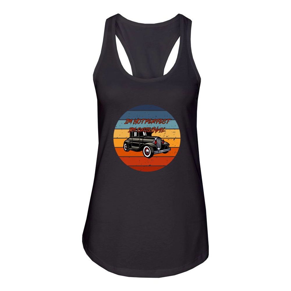 retro car Women's Racerback Tank