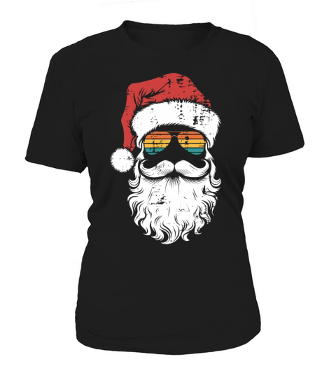 Cool Santa with Sunglasses Vintage Holiday Look Women's T-Shirt