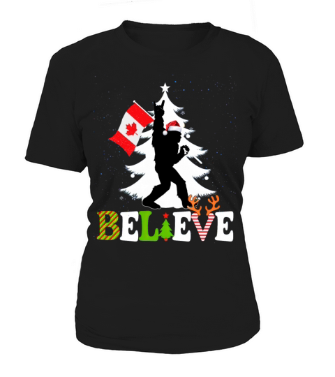 Vintage Canadian BigFoot Christmas 2024 Women's T-Shirt