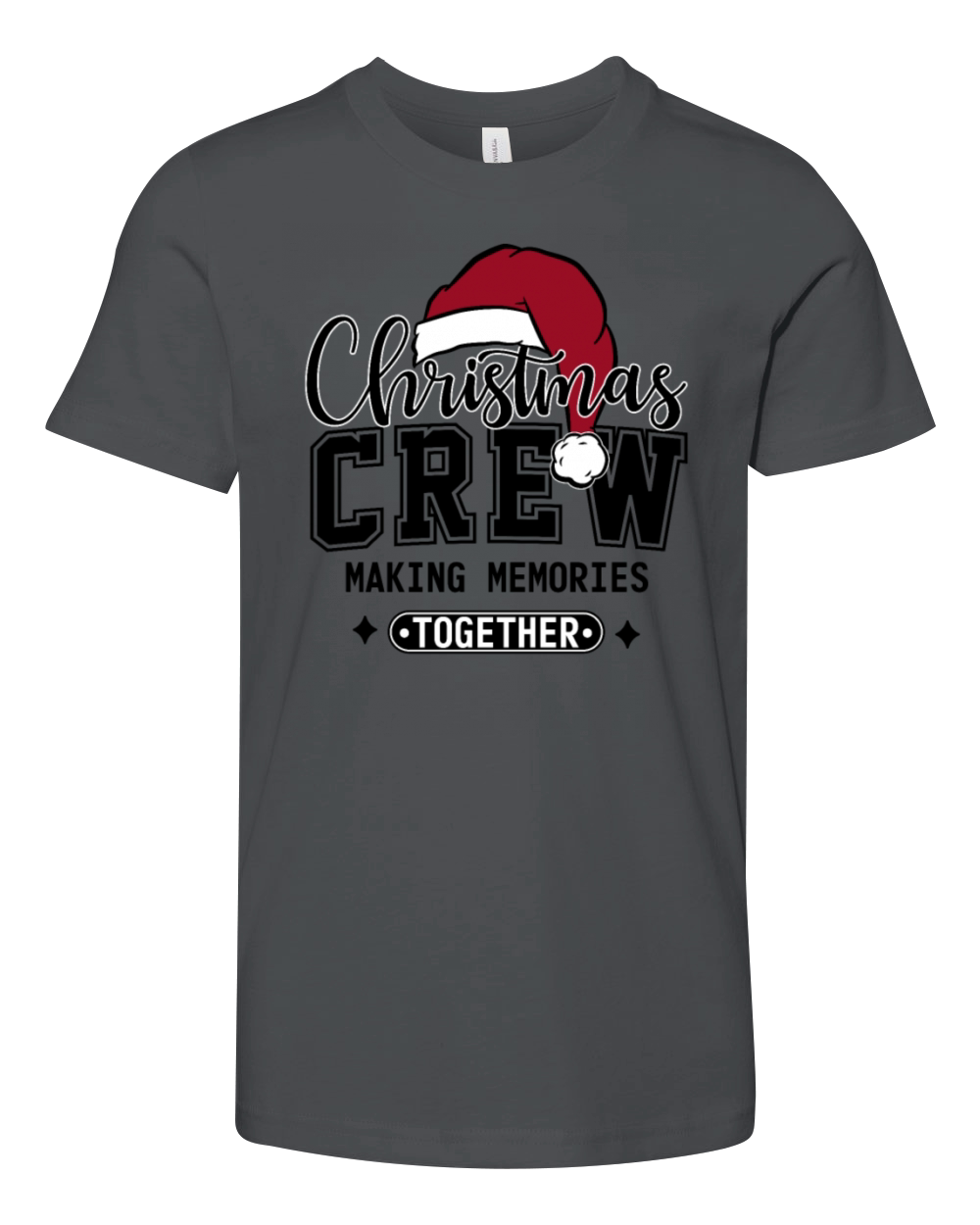 Christmas Crew Making Memories Family Christmas Youth Unisex Jersey Tee
