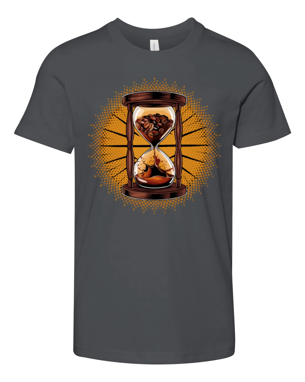 Coffee Bean Hourglass Vintage Youth Unisex Jersey Tee