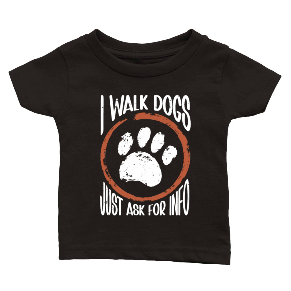 Dog Walker Professional Pet Sitter Dog Walking Classic Baby Crewneck T-shirt