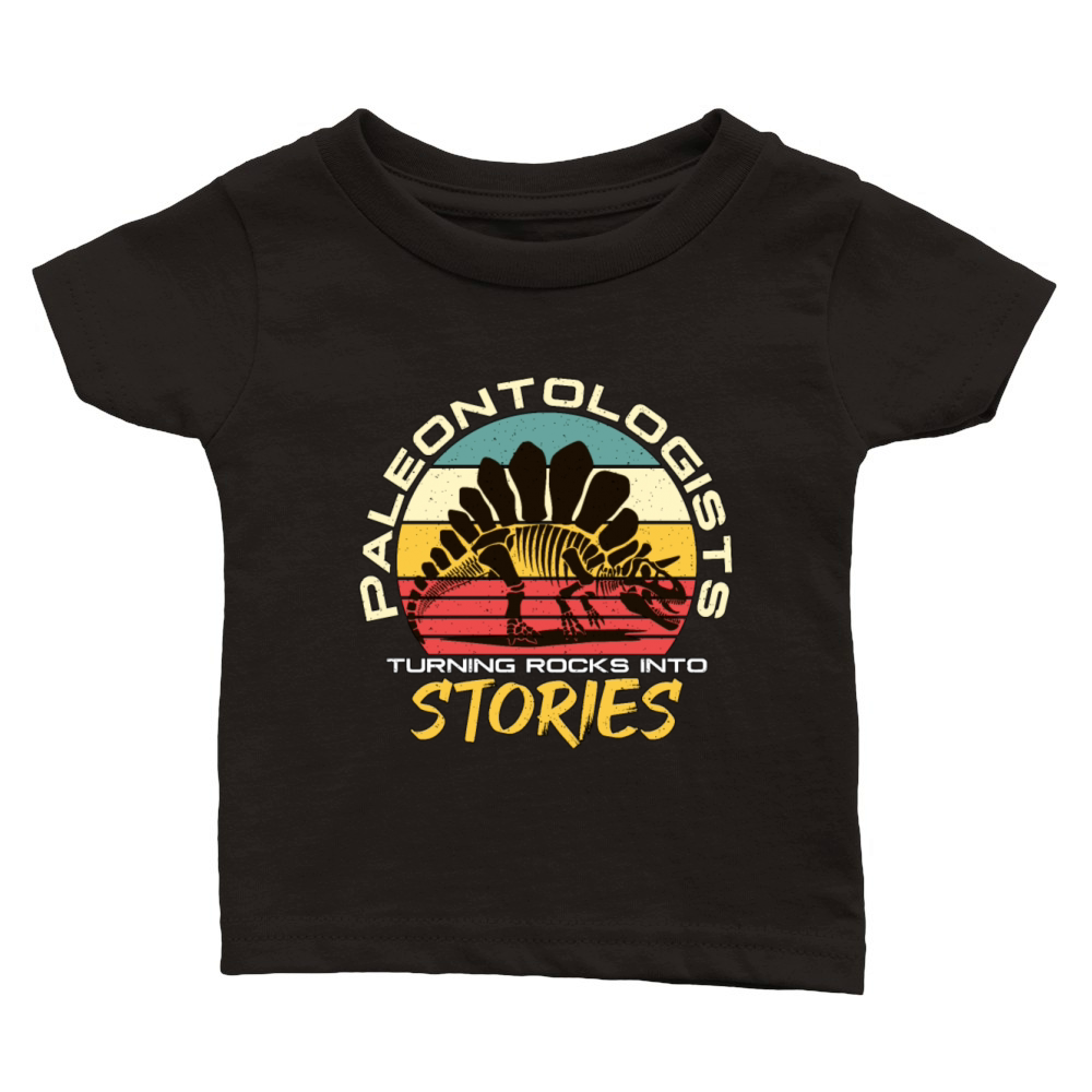 Paleontologists Turning Rocks Into Fossil Hunting Classic Baby Crewneck T-shirt