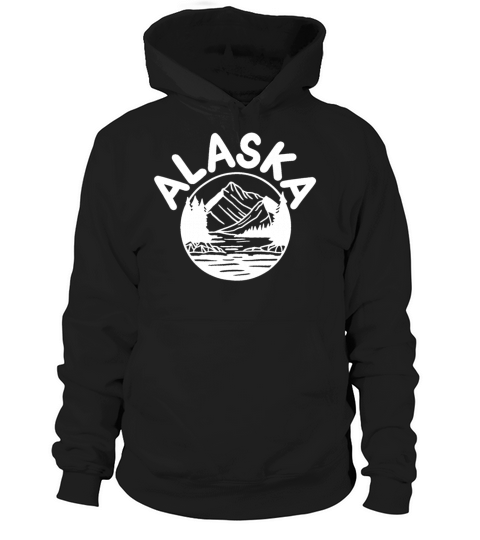 Alaska Mountain Lover Vintage Hoodie Unisex