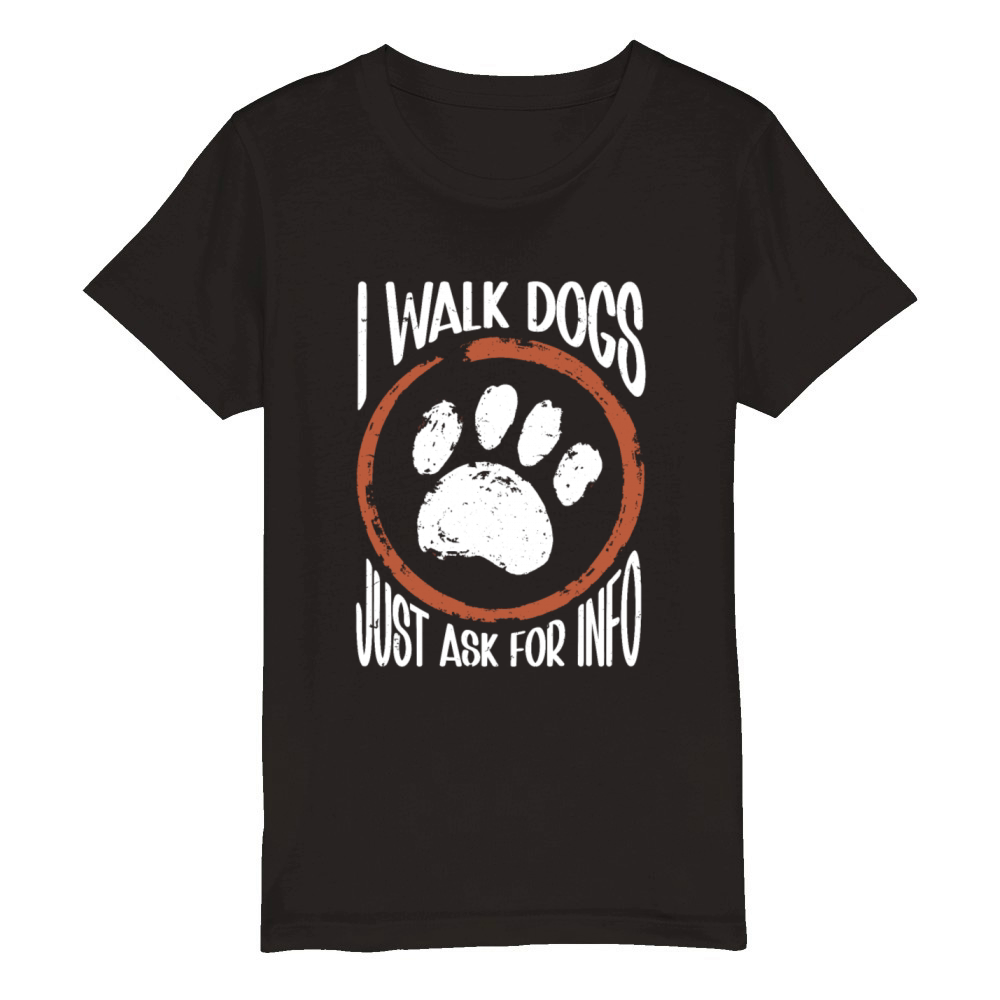 Dog Walker Professional Pet Sitter Dog Walking Organic Kids Crewneck T-shirt